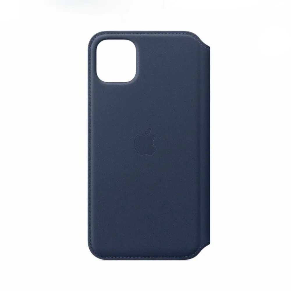 Apple iPhone 11 Pro Max Leather Folio Deep Sea Blue